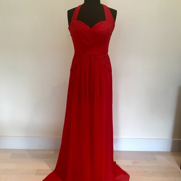 BCBGMaxAzria Red Selene Gown / Dress - Picture 3 of 7